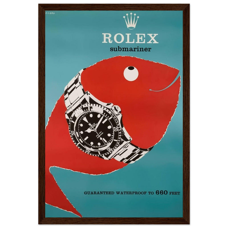 Rolex Submariner Vintage Poster Ad