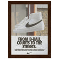 Nike Court to the streets Vintage Poster Ad