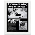Rolex Ski Vintage Poster Ad
