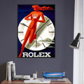 Rolex Clock Vintage Poster Ad