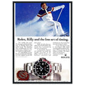 Rolex Alpine Gold Medal Sweep Vintage Poster