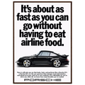 Porsche 911 Vintage Poster - Airline Food