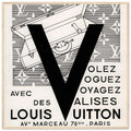 Louis Vuitton Nice, Paris Vintage Poster Ad