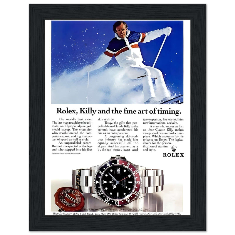 Rolex Alpine Gold Medal Sweep Vintage Poster