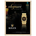 Rolex Elegance Vintage Poster Ad