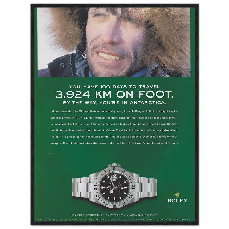 Rolex Explorer Vintage Poster Ad