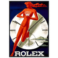 Rolex Clock Vintage Poster Ad