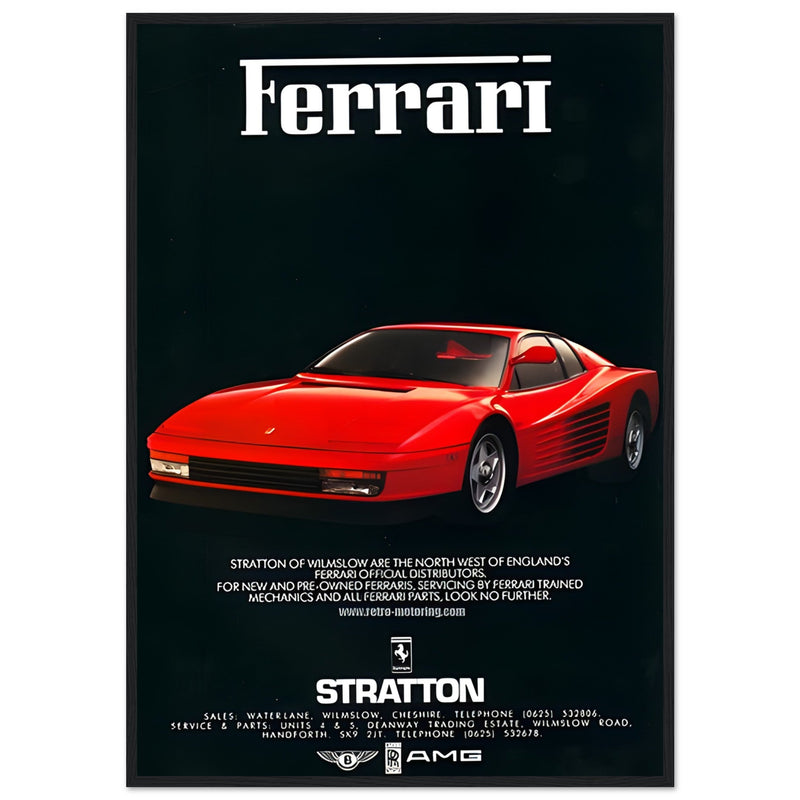 Ferrari Stratton Vintage Poster Ad