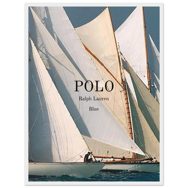 Polo Ralph Lauren Vintage Ad Poster - Polo Blue