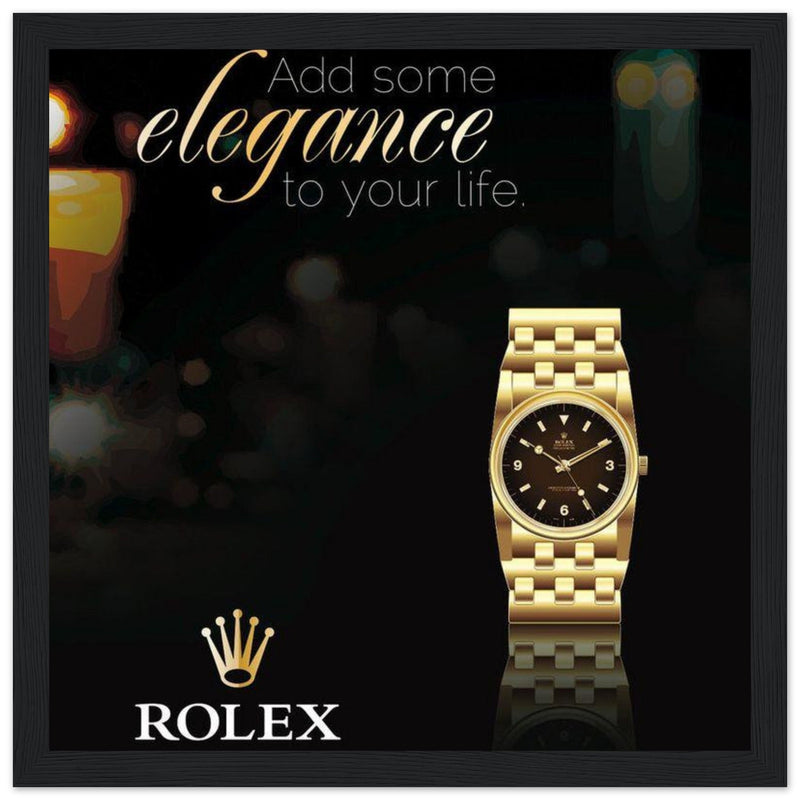 Rolex Elegance Vintage Poster Ad