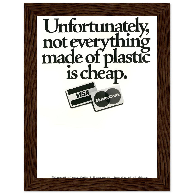 Visa Mastercard Vintage Poster