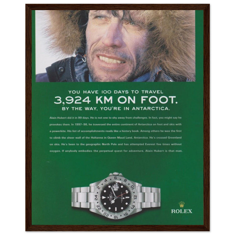 Rolex Explorer Vintage Poster Ad