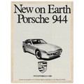 Porsche 944 New on Earth Vintage Poster Ad