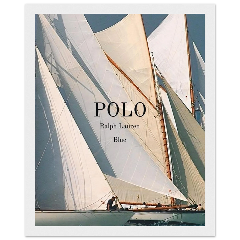 Polo Ralph Lauren Vintage Ad Poster - Polo Blue
