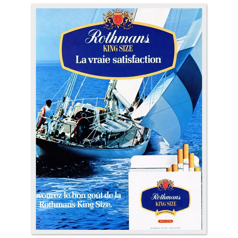 Rothman Vintage Poster - King Size Satisfaction
