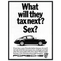 Porsche Tax Vintage Poster Ad