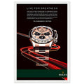 Rolex Live For Greatness Vintage Poster Ad