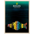 Rolex Submariner Fish Vintage Poster Ad - Premium Matte Paper