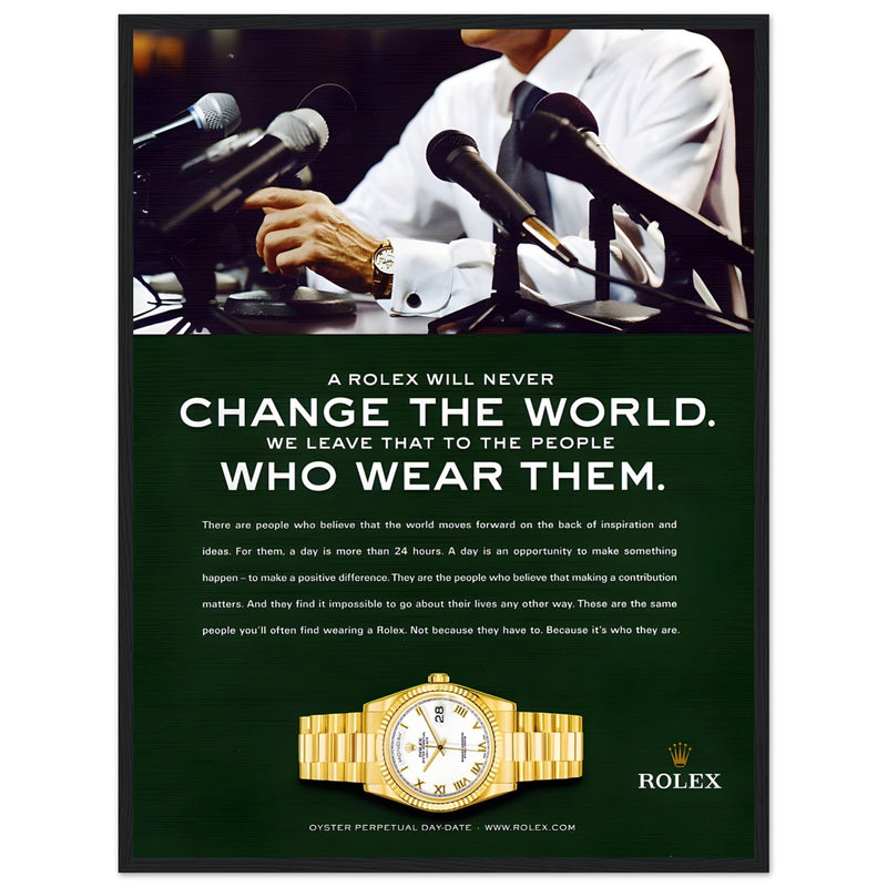 Rolex Day-Date Vintage Poster Ad