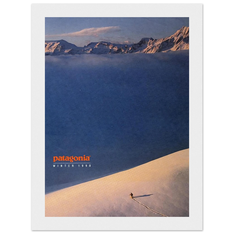 Patagonia Vintage Poster Ad - Winter 1990