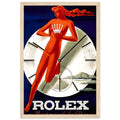 Rolex Clock Vintage Poster Ad