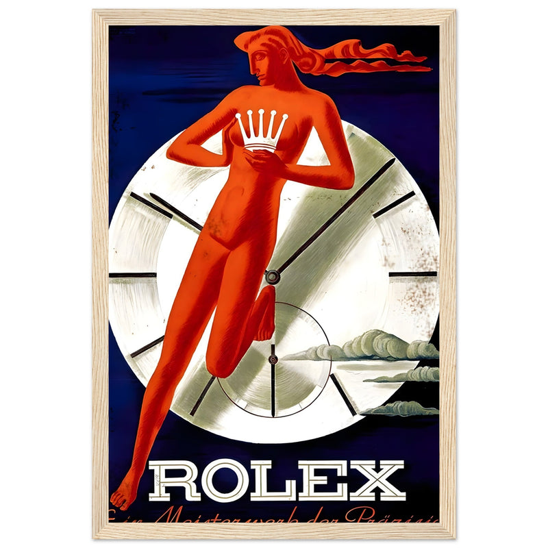 Rolex Clock Vintage Poster Ad