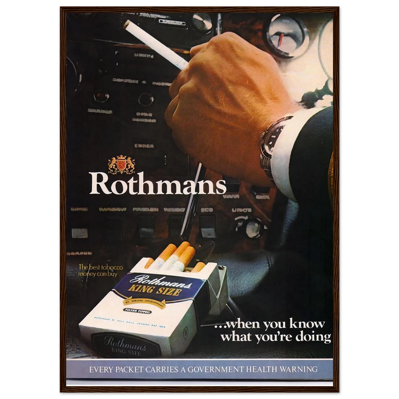 Rothmans Vintage Poster Ad - Rothman Kingsize