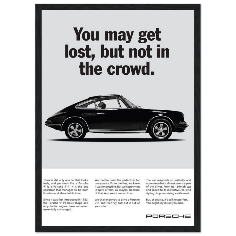 Porsche Vintage Poster - Lost