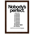 Porsche Nobody's Perfect Le Man Vintage Poster Ad