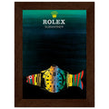 Rolex Submariner Fish Vintage Poster Ad - Premium Matte Paper