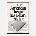 Wall Street Journal Vintage Poster Ad - American Dream Diary