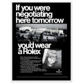Rolex Datejust Geneva Vintage Poster Ad