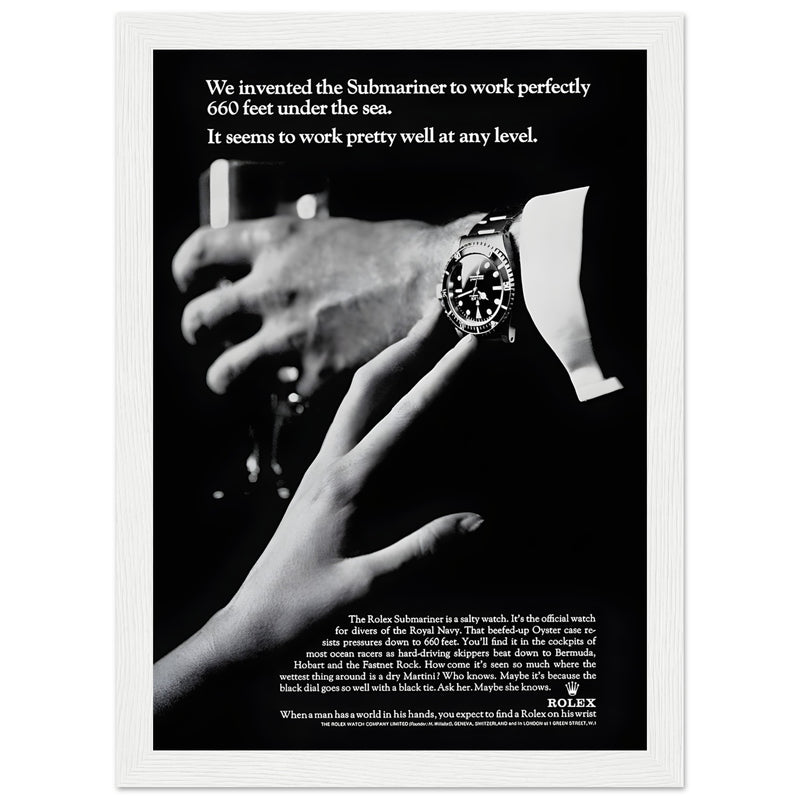 Rolex Submariner Any Level Vintage Poster Ad