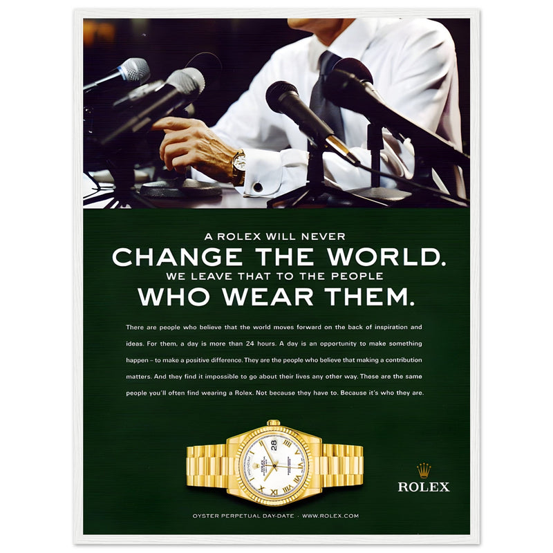 Rolex Day-Date Vintage Poster Ad