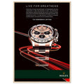 Rolex Live For Greatness Vintage Poster Ad