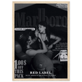 Marlboro Red Label Vintage Ad Poster