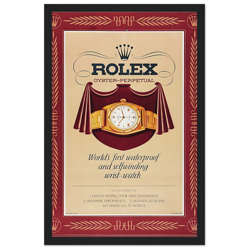 Rolex Oyster-Perpetual Vintage Poster Ad