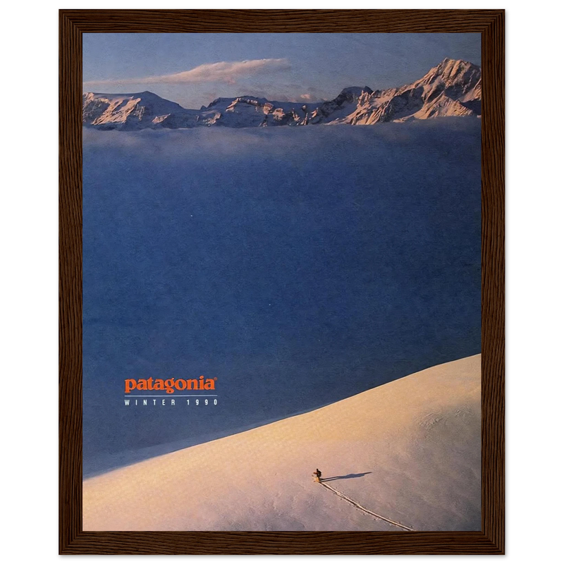 Patagonia Vintage Poster Ad - Winter 1990
