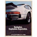 Porsche - Exclusive, Explosive, Expensive Vintage Poster