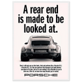 Porsche 911 Vintage Poster - Rear End