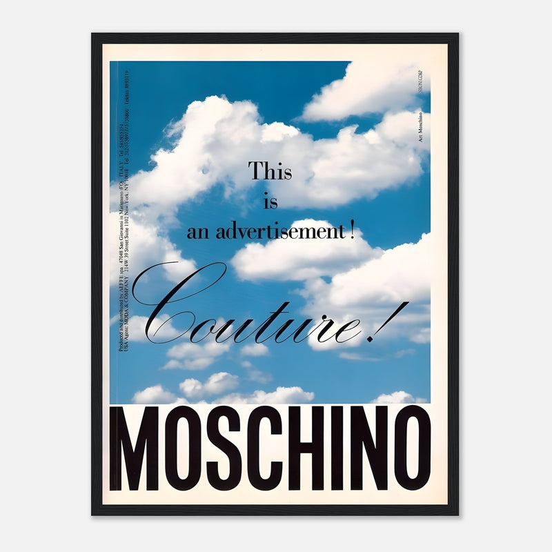 Moschino Vintage Poster Ad