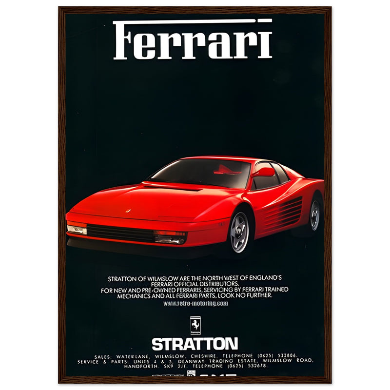 Ferrari Stratton Vintage Poster Ad