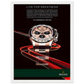 Rolex Live For Greatness Vintage Poster Ad