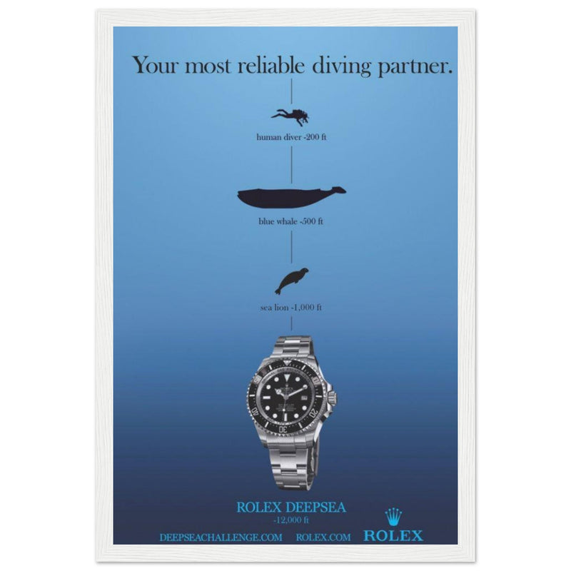 Rolex Deepsea Vintage Poster Ad