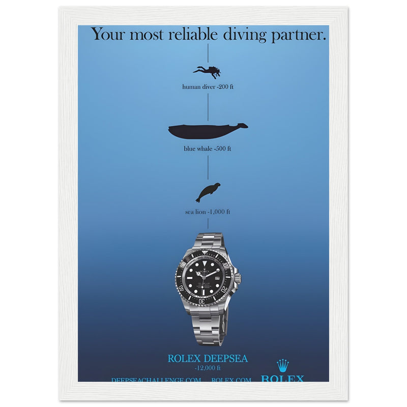 Rolex Deepsea Vintage Poster Ad