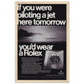 Rolex Jet Pilot Vintage Poster Ad
