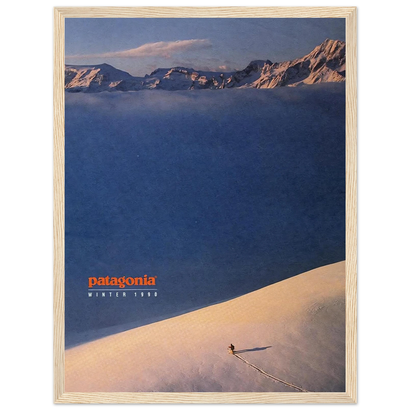 Patagonia Vintage Poster Ad - Winter 1990