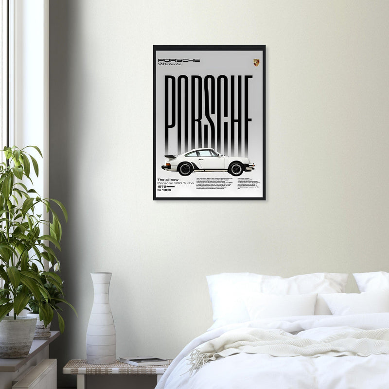 Porsche 930 Turbo 1975 Vintage Poster Ad