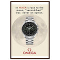 Omega Race to the Moon Vintage Poster Ad