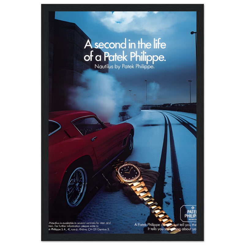 Patek Philippe A Second In the Life Vintage Poster Ad